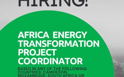 Job Advertisement – Africa Energy Transformation Project Coordinator